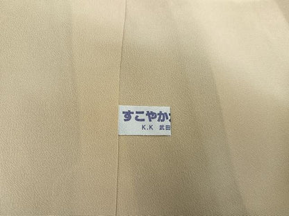 平和屋着物●本場染大島紬 色紙風景文 正絹 逸品 AAAZ2417ph
