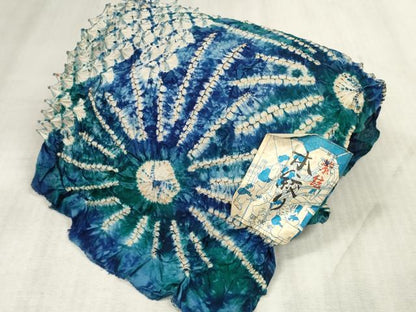 平和屋本店■夏物　浴衣　反物　着尺　本絞り　湯のし前　花繋ぎ　綿　逸品　未使用　DZAA11235kh5