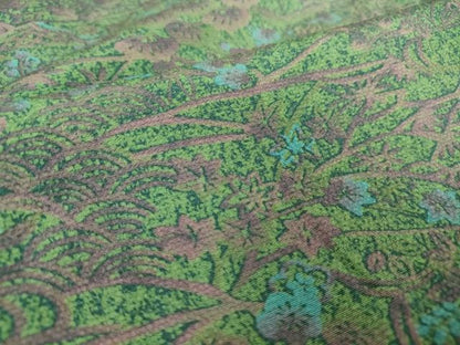 平和屋着物▽上質な小紋　単衣　花松風景文　正絹　逸品　DAAV5350az
