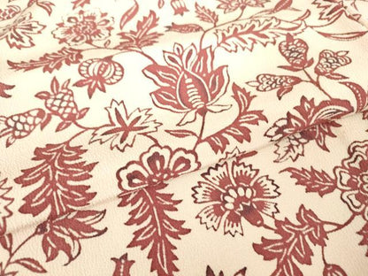 平和屋着物▽上質な小紋 単衣 型染め 更紗花文 正絹 逸品 DAAV5345az