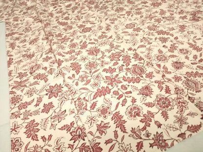 平和屋着物▽上質な小紋 単衣 型染め 更紗花文 正絹 逸品 DAAV5345az