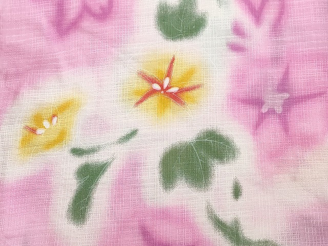 平和屋本店■浴衣 まとめて 3点 蜻蛉 花柄 朝顔 しじら織 など 着用可能多数 ppp2449 km