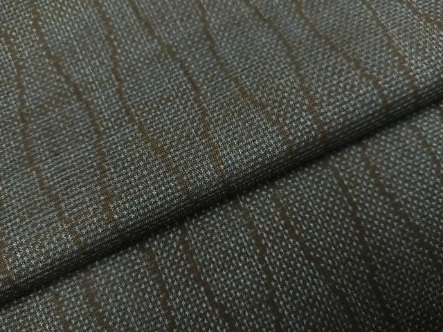平和屋着物●本場大島紬 一元7マルキ 立涌文 正絹 逸品 AAAZ4943ph