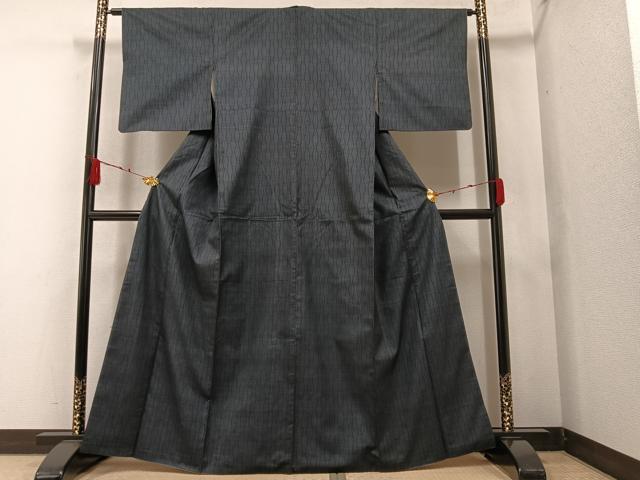 平和屋着物●本場大島紬 一元7マルキ 立涌文 正絹 逸品 AAAZ4943ph
