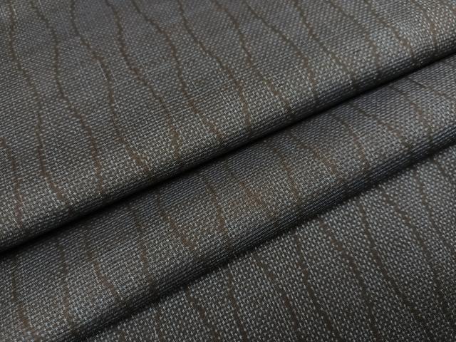 平和屋着物●本場大島紬 一元7マルキ 立涌文 正絹 逸品 AAAZ4943ph