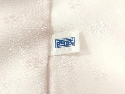 平和屋着物●長襦袢 舞桜地紋 暈し染め 西武百貨店扱い 正絹 逸品 未使用 CAAW7289yc