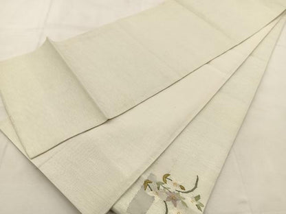 平和屋着物＊夏物 太鼓柄袋帯 すくい織 桔梗 正絹 逸品 BAAU6461yc