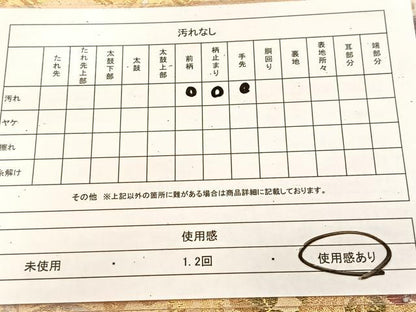 平和屋着物◎六通柄袋帯　籬花蝶文　金糸　正絹　逸品　BAAU6496yc