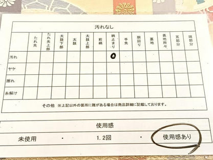 平和屋着物◎両面 六通柄袋帯 唐織 菊源氏車間道 金糸 正絹 逸品 BAAU6466yc