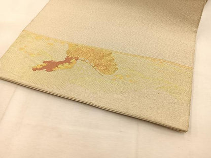 平和屋着物◎太鼓柄袋帯　綴れ　浜松文　金銀糸　正絹　逸品　BAAU6597yc