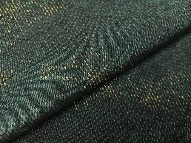 平和屋着物●上質な紬　麻の葉文様　正絹　逸品　AAAZ5082ph