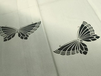 平和屋着物＊夏物 訪問着 絽 舞蝶文 暈し染め 正絹 逸品 CAAW9885gh