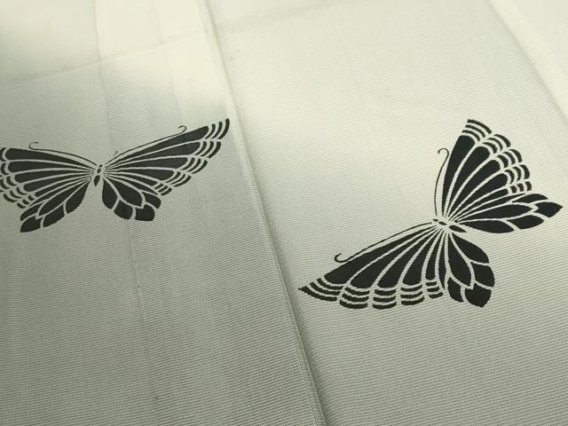 平和屋着物＊夏物 訪問着 絽 舞蝶文 暈し染め 正絹 逸品 CAAW9885gh