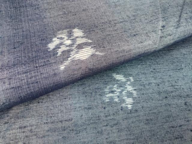 平和屋着物▽上質な紬 単衣 舞花文 正絹 逸品 DAAV5389az