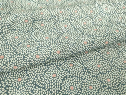 平和屋着物▽上質な小紋 単衣 菊尽くし 正絹 逸品 DAAV5394az