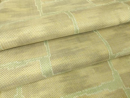 平和屋着物▽上質な紬 単衣 石畳文 正絹 逸品 DAAV5415az