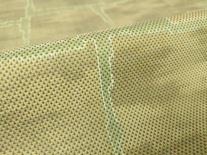 平和屋着物▽上質な紬 単衣 石畳文 正絹 逸品 DAAV5415az