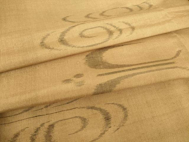 平和屋着物▽上質な紬 単衣 燕絣 正絹 逸品 未使用 DAAV5419az