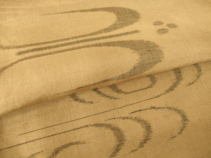 平和屋着物▽上質な紬 単衣 燕絣 正絹 逸品 未使用 DAAV5419az