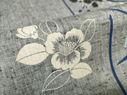 平和屋着物∴夏物 浴衣 反物 着尺 椿 綿 逸品 未使用 DAAU7852zzz