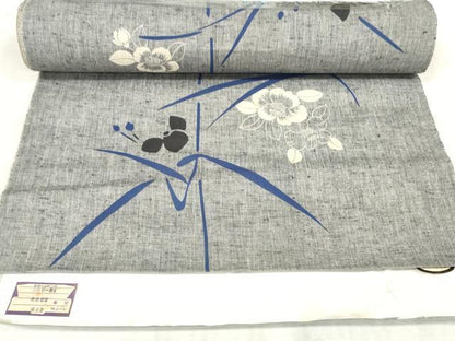 平和屋着物∴夏物 浴衣 反物 着尺 椿 綿 逸品 未使用 DAAU7852zzz