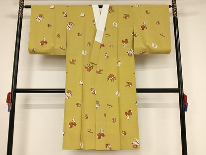 平和屋着物●長襦袢　無双仕立て　十二支　正絹　逸品　未使用　AAAY1629np