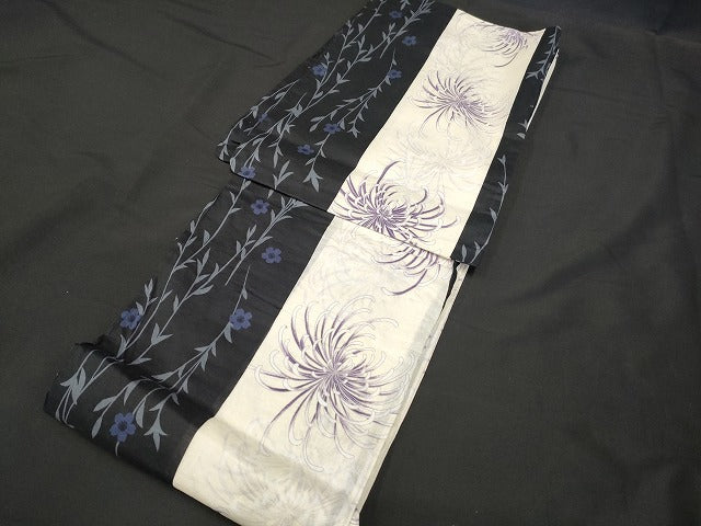平和屋本店■浴衣 まとめて 3点 乱菊 花柄 綿紅梅 など 着用可能多数 ppp2495 km