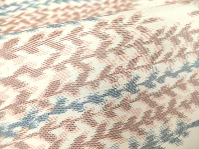 平和屋着物▽上質な紬 単衣 変わり縞 正絹 逸品 未使用 DAAV5573az