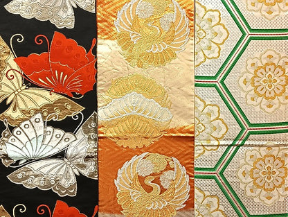 平和屋着物■袋帯 西陣 まとめて100点 鳳凰 向い鶴 向い尾長鳥 人物 蝶 風景 更紗 花柄 楽器 正倉院 佐賀錦 未使用品あり 全て正絹 mmm949
