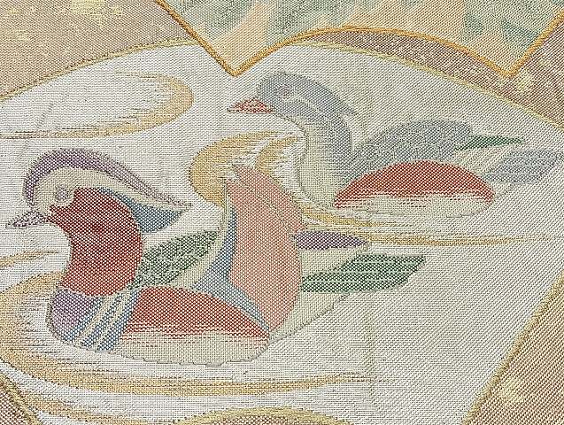 平和屋着物■袋帯 西陣 まとめて100点 向かい鶴 孔雀 鴛鴦 風景 更紗 乱菊 花柄 正倉院 金銀糸 着用可能多数 未使用品あり 全て正絹 mmm945
