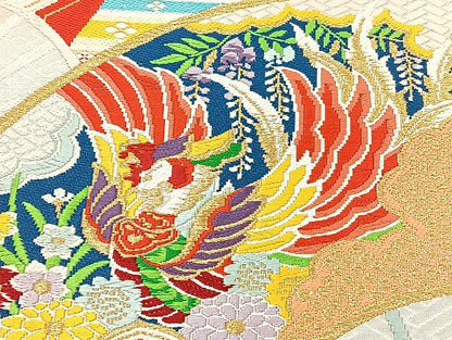 平和屋着物■袋帯 西陣 まとめて100点 鳳凰 向い鶴 向い尾長鳥 人物 蝶 風景 更紗 花柄 楽器 正倉院 佐賀錦 未使用品あり 全て正絹 mmm949