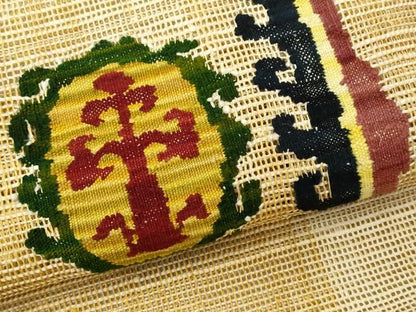 平和屋着物＊夏物 八寸名古屋帯 抽象文 正絹 逸品 CAAW6871fb