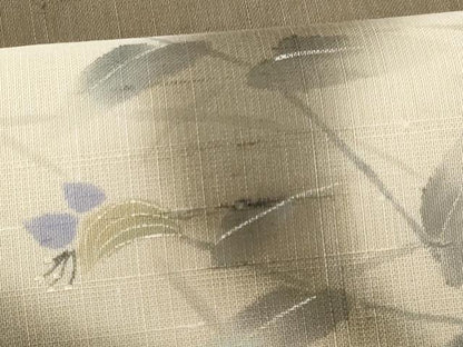 平和屋着物＊夏物 絹芭蕉 九寸名古屋帯 枝花文 金彩 正絹 逸品 CAAW6898fb