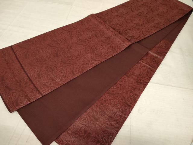 平和屋着物◎六通柄袋帯　飾花文　正絹　逸品　AAAZ6174cs
