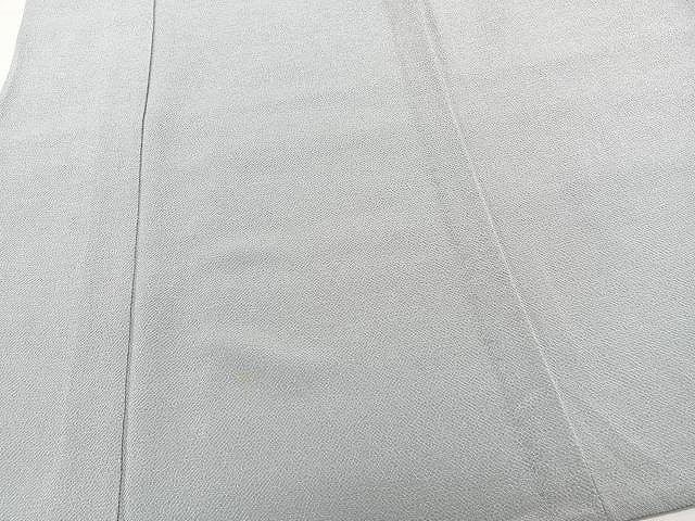 平和屋着物▽上質な色無地　単衣　鬼しぼ縮緬　月白色　正絹　逸品　CAAX2507xi