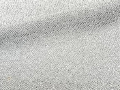 平和屋着物▽上質な色無地　単衣　鬼しぼ縮緬　月白色　正絹　逸品　CAAX2507xi