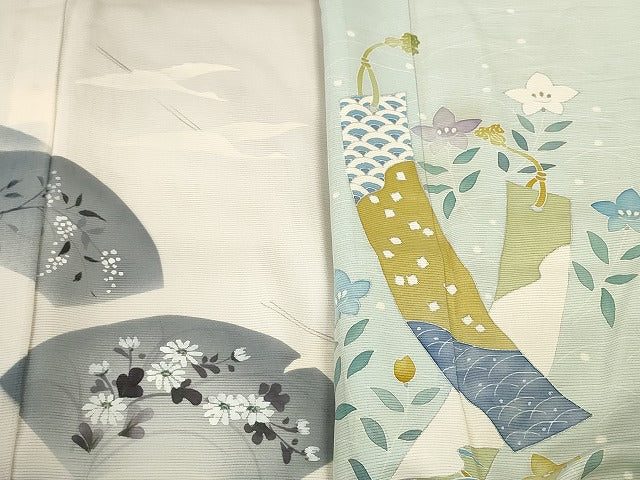 平和屋本店■夏物 訪問着 絽 紗 まとめて20点 鶴 花柄 手描き 駒刺繍 着用可能多数 全て正絹 se3592