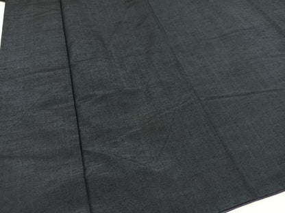 平和屋着物●男性 紬 アンサンブル 褐返色 正絹 逸品 AAAZ7657ph