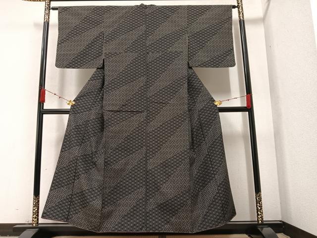 平和屋着物●お召　吉祥文　正絹　逸品　未使用　AAAZ8884ph