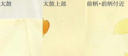 平和屋着物●塩瀬　九寸名古屋帯　枝花文　正絹　逸品　CAAX1564hy