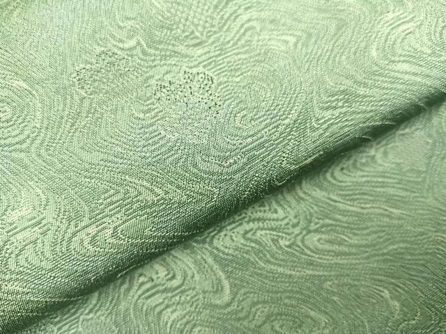 平和屋着物●お召　墨流し文　正絹　逸品　AABA1266ph