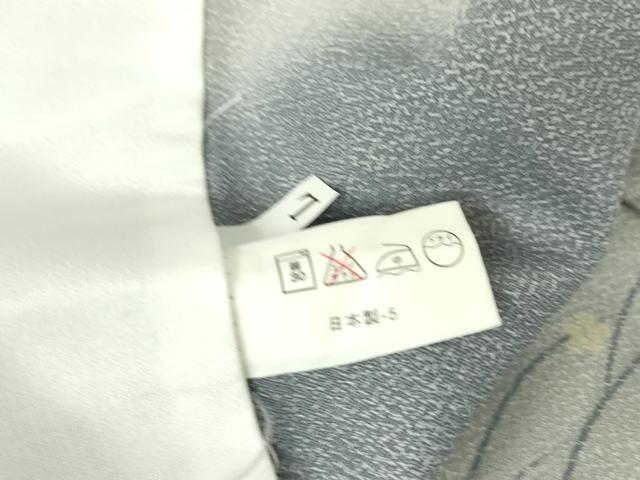平和屋着物▽小紋 単衣 霞取雪輪花文 洗える着物 DAAV5606az