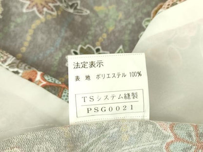 平和屋着物▽小紋 単衣 舞蝶花松文 金彩 洗える着物 DAAV5585az