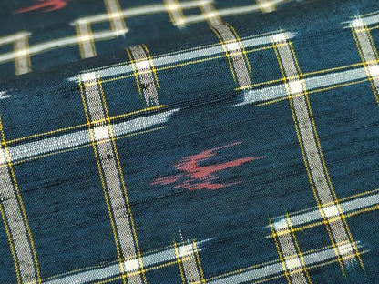 平和屋着物▽上質な紬 単衣 燕絣 正絹 逸品 DAAV5643az