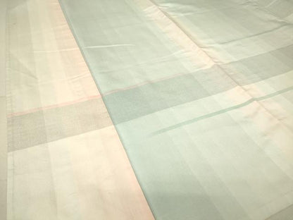 平和屋着物▽訪問着 単衣 紬地 横段文 ラメ 正絹 逸品 DAAV5580az