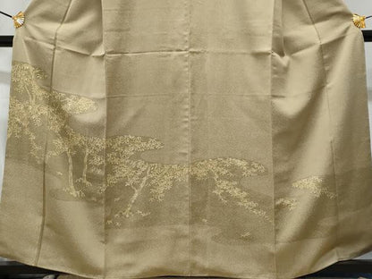 平和屋着物■豪華色留袖　枝葉文　正絹　逸品　CAAW7078fb