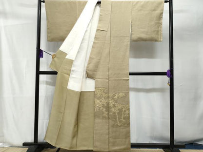 平和屋着物■豪華色留袖　枝葉文　正絹　逸品　CAAW7078fb