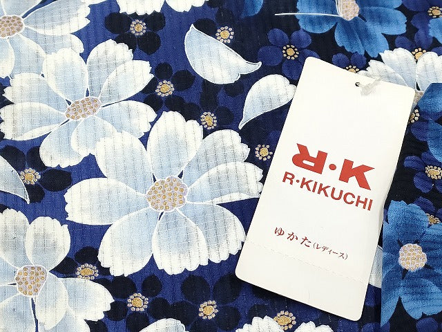 平和屋本店■浴衣 まとめて 3点 花柄 朝顔 ハイビスカス R.KIKUCHIブランド など 着用可能多数 未使用品あり ppp2540 km