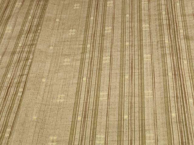 平和屋着物▽上質な紬 単衣 絣文様 正絹 逸品 DAAW9976sf