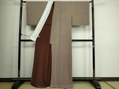 平和屋着物▽江戸小紋 単衣 角通し 正絹 逸品 DAAV9992sf